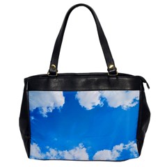 Sky Clouds Blue White Weather Air Office Handbags by Simbadda