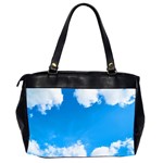 Sky Clouds Blue White Weather Air Office Handbags (2 Sides)  Back