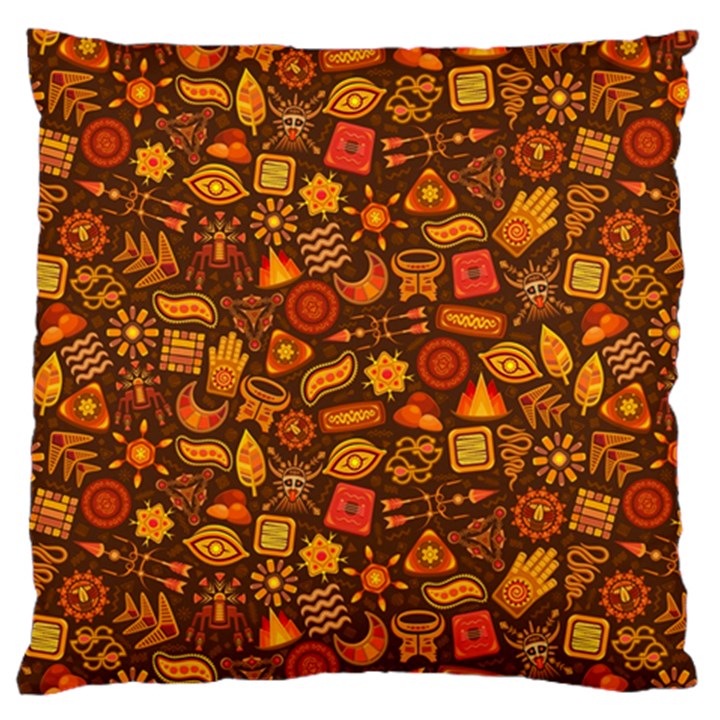 Pattern Background Ethnic Tribal Large Cushion Case (One Side)