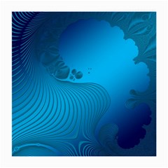 Fractals Lines Wave Pattern Medium Glasses Cloth (2-side) by Simbadda