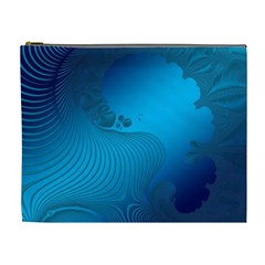 Fractals Lines Wave Pattern Cosmetic Bag (xl) by Simbadda