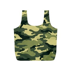 Camouflage Camo Pattern Full Print Recycle Bags (s)  by Simbadda