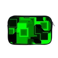 Green Cyber Glow Pattern Apple Macbook Pro 13  Zipper Case by Simbadda