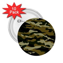 Military Vector Pattern Texture 2 25  Buttons (10 Pack)  by Simbadda