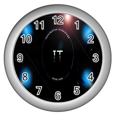 This Is An It Logo Wall Clocks (silver) 