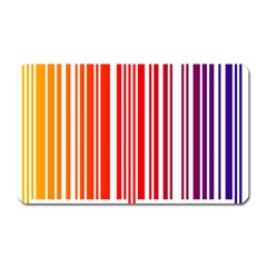 Colorful Gradient Barcode Magnet (rectangular) by Simbadda