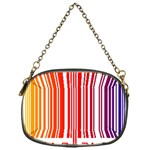 Colorful Gradient Barcode Chain Purses (One Side)  Front