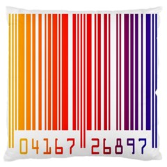 Colorful Gradient Barcode Standard Flano Cushion Case (two Sides) by Simbadda