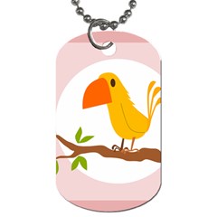 Yellow Bird Tweet Dog Tag (one Side) by Alisyart