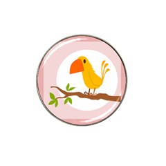 Yellow Bird Tweet Hat Clip Ball Marker (4 Pack) by Alisyart