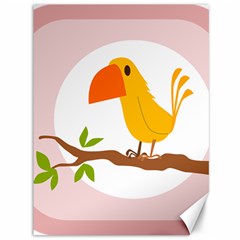 Yellow Bird Tweet Canvas 36  X 48  