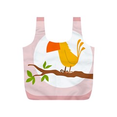 Yellow Bird Tweet Full Print Recycle Bags (s)  by Alisyart