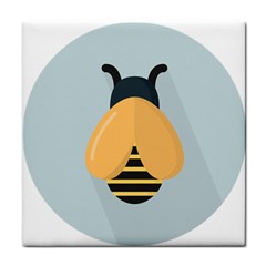 Animals Bee Wasp Black Yellow Fly Tile Coasters by Alisyart
