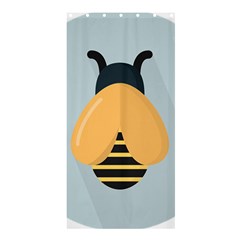 Animals Bee Wasp Black Yellow Fly Shower Curtain 36  X 72  (stall) 