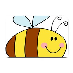 Animals Bee Wasp Smile Face Small Doormat 