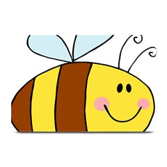 Animals Bee Wasp Smile Face Plate Mats by Alisyart