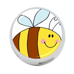 Animals Bee Wasp Smile Face 4-port Usb Hub (one Side)