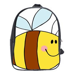 Animals Bee Wasp Smile Face School Bags (xl)  by Alisyart