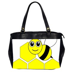 Bee Wasp Yellow Office Handbags (2 Sides) 