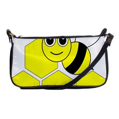 Bee Wasp Yellow Shoulder Clutch Bags by Alisyart