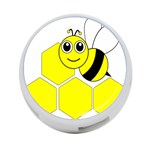 Bee Wasp Yellow 4-Port USB Hub (One Side) Front