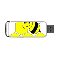 Bee Wasp Yellow Portable Usb Flash (one Side) by Alisyart