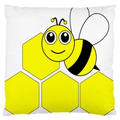 Bee Wasp Yellow Standard Flano Cushion Case (one Side) by Alisyart