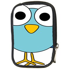 Bird Big Eyes Blue Compact Camera Cases by Alisyart