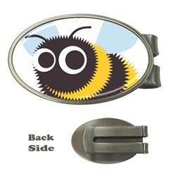 Bee Wasp Face Sinister Eye Fly Money Clips (oval)  by Alisyart
