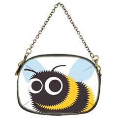 Bee Wasp Face Sinister Eye Fly Chain Purses (one Side) 