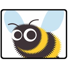 Bee Wasp Face Sinister Eye Fly Fleece Blanket (large) 