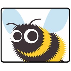 Bee Wasp Face Sinister Eye Fly Fleece Blanket (medium) 