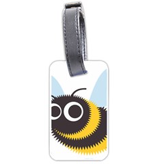 Bee Wasp Face Sinister Eye Fly Luggage Tags (one Side) 