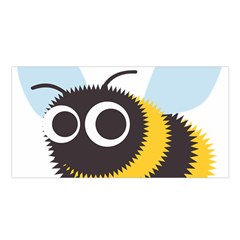 Bee Wasp Face Sinister Eye Fly Satin Shawl
