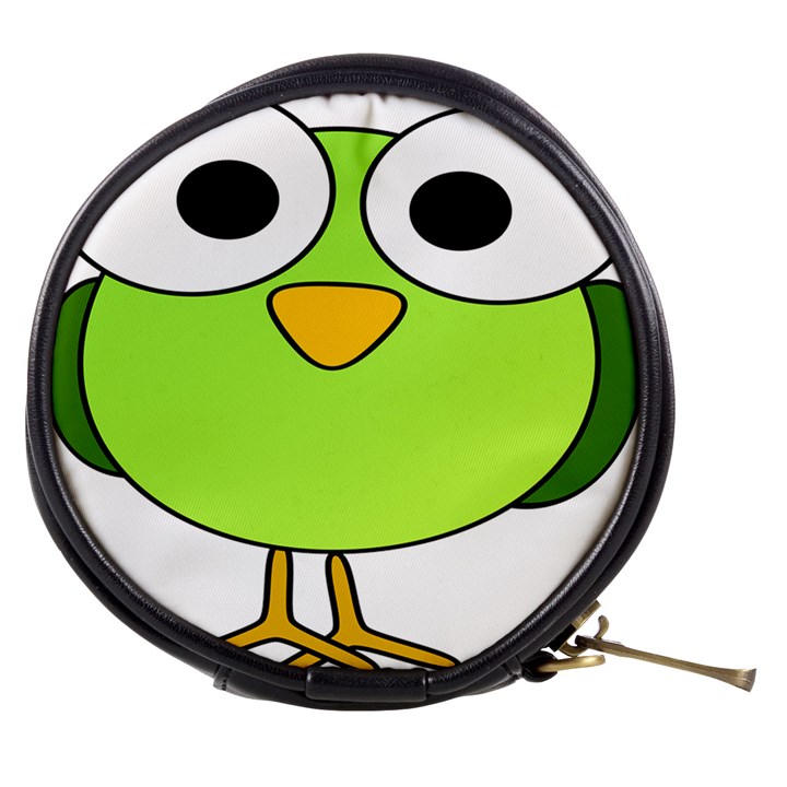 Bird Big Eyes Green Mini Makeup Bags