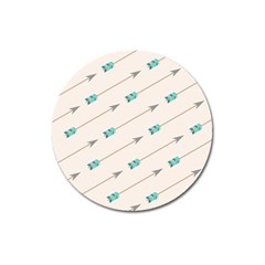 Arrow Quilt Magnet 3  (round)