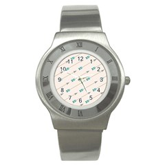 Arrow Quilt Stainless Steel Watch