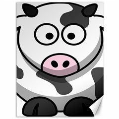 Animals Cow  Face Cute Canvas 36  X 48   by Alisyart