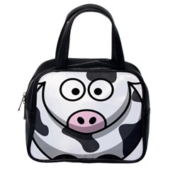 Animals Cow  Face Cute Classic Handbags (one Side)