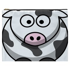 Animals Cow  Face Cute Cosmetic Bag (xxxl) 