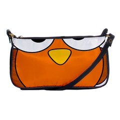 Bird Big Eyes Orange Shoulder Clutch Bags