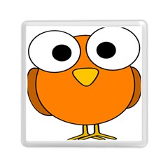 Bird Big Eyes Orange Memory Card Reader (square) 