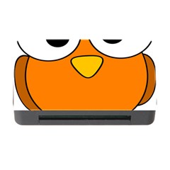 Bird Big Eyes Orange Memory Card Reader With Cf by Alisyart