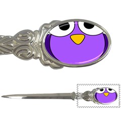 Bird Big Eyes Purple Letter Openers