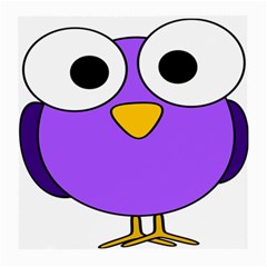 Bird Big Eyes Purple Medium Glasses Cloth