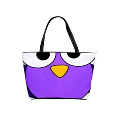 Bird Big Eyes Purple Shoulder Handbags