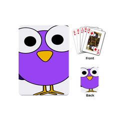 Bird Big Eyes Purple Playing Cards (Mini) 