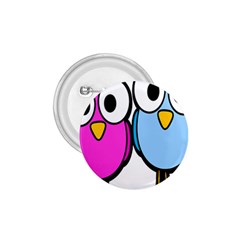 Bird Big Eyes Pink Blue 1.75  Buttons