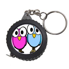 Bird Big Eyes Pink Blue Measuring Tapes