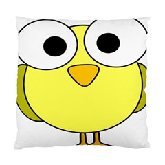 Bird Big Eyes Yellow Green Standard Cushion Case (one Side)